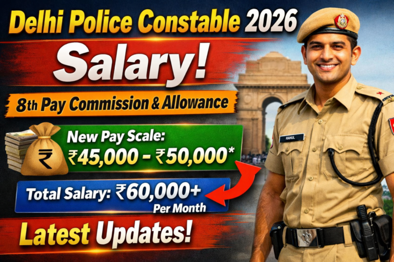 Delhi Police Constable 8th Pay Commission 2026 सैलरी ? Allowances & Facilities