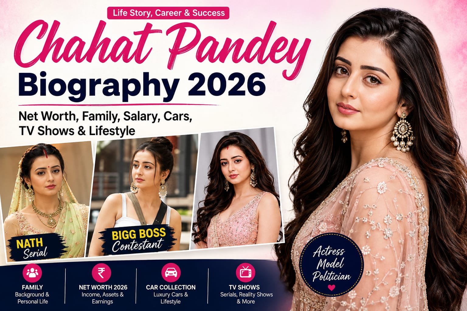 Chahat Pandey net worth 2026